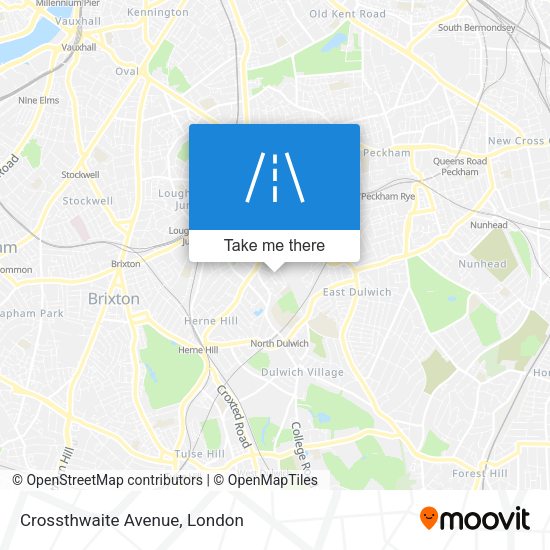 Crossthwaite Avenue map
