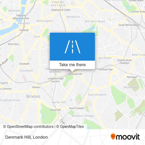 Denmark Hill map