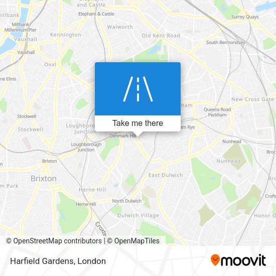 Harfield Gardens map
