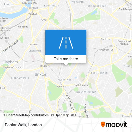Poplar Walk map