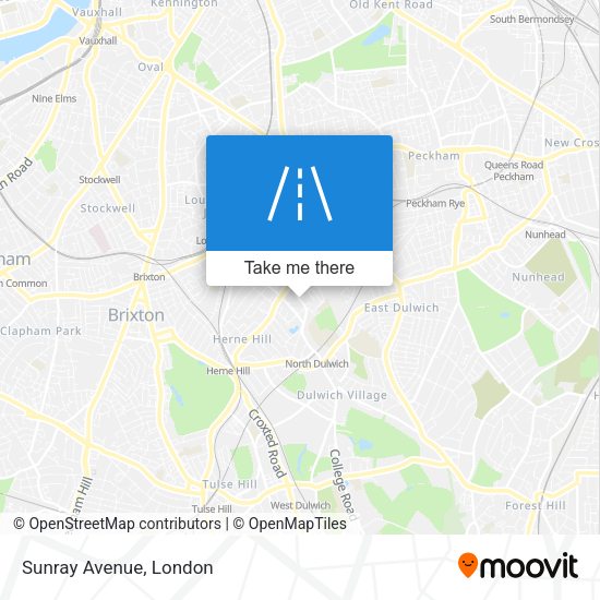 Sunray Avenue map