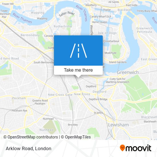 Arklow Road map