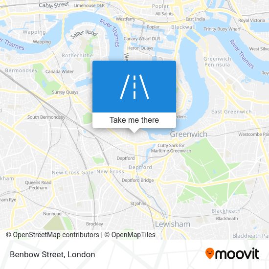 Benbow Street map