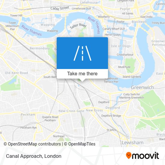 Canal Approach map