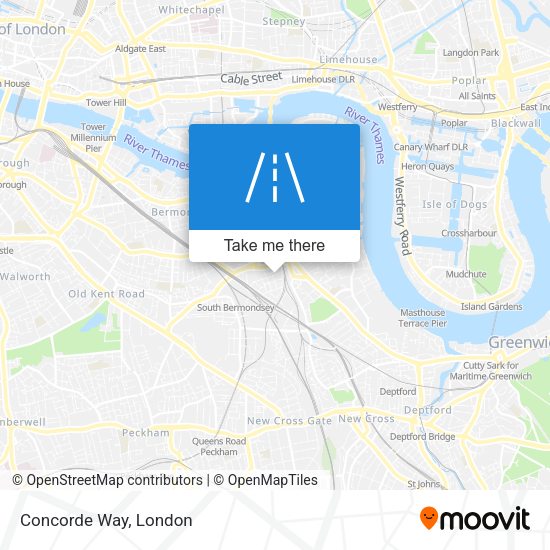 Concorde Way map