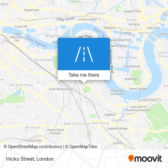 Hicks Street map