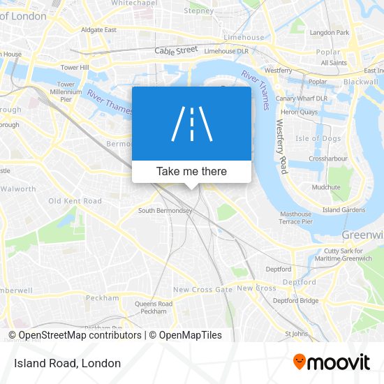 Island Road map