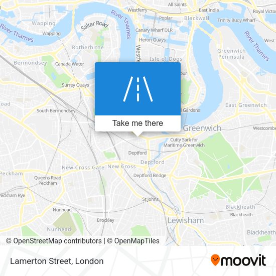 Lamerton Street map