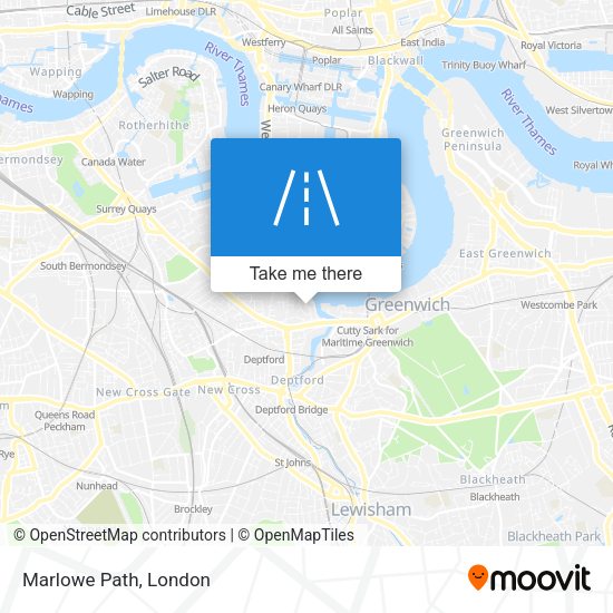 Marlowe Path map