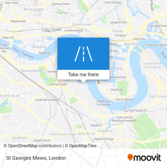 St Georges Mews map