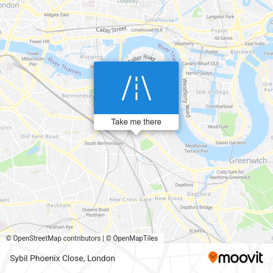 Sybil Phoenix Close map