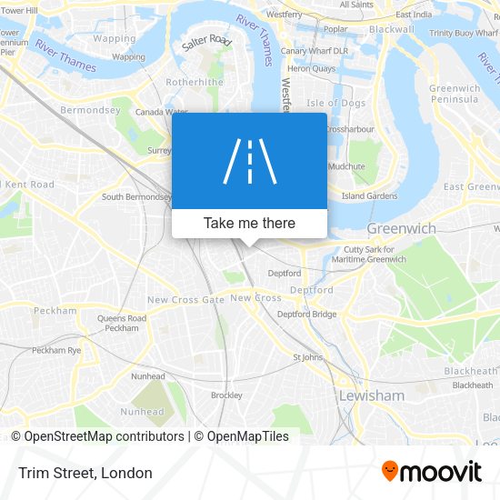 Trim Street map