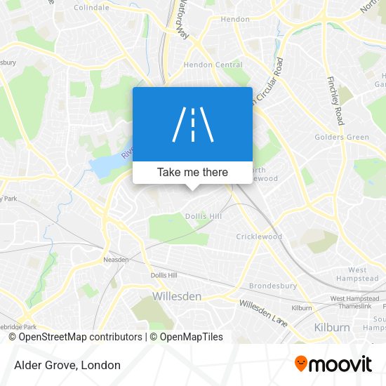 Alder Grove map