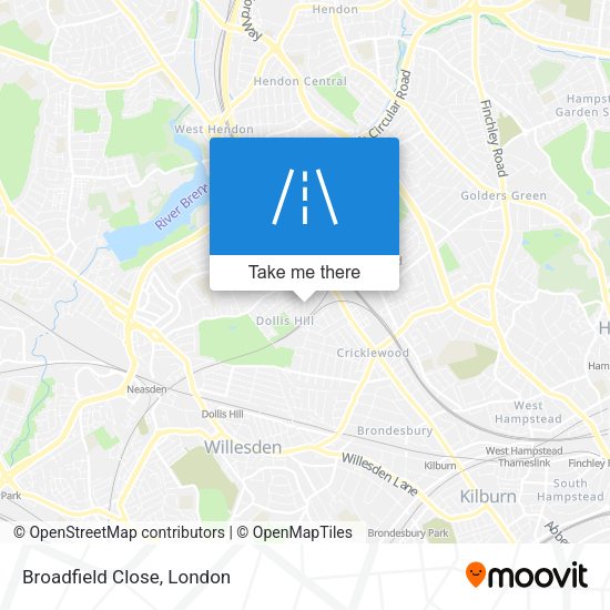 Broadfield Close map