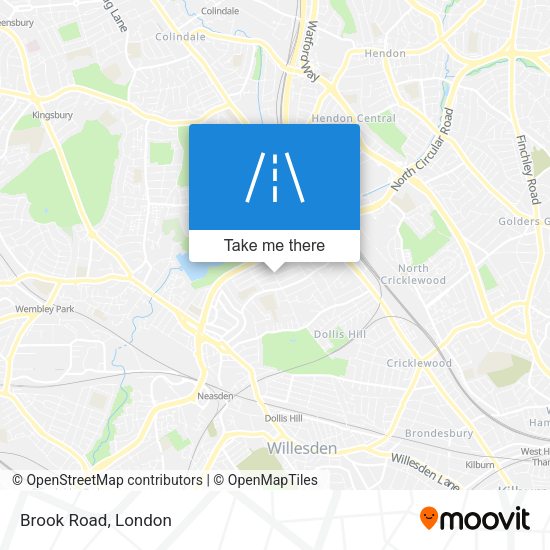 Brook Road map