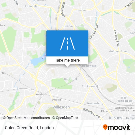 Coles Green Road map