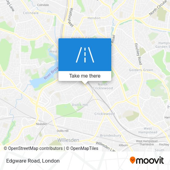 Edgware Road map