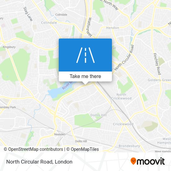 North Circular Road map