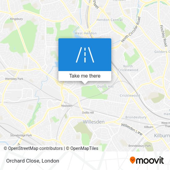 Orchard Close map