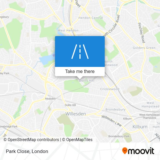 Park Close map