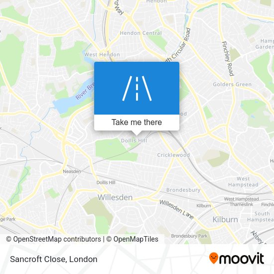 Sancroft Close map