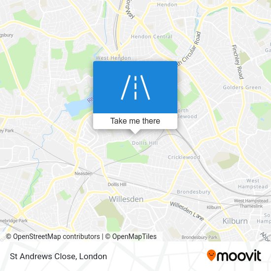 St Andrews Close map