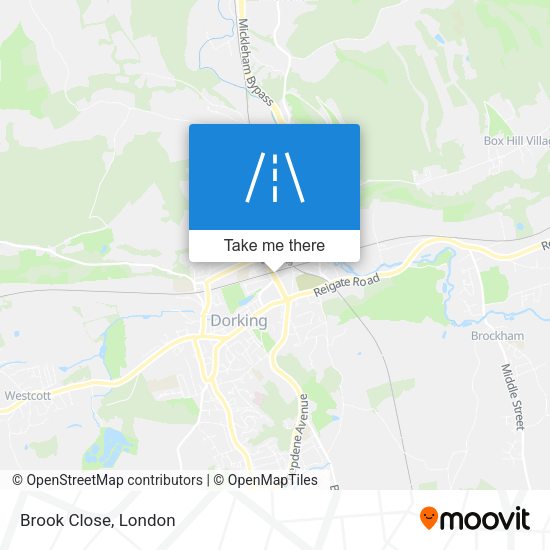 Brook Close map