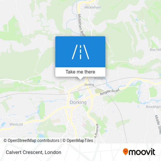 Calvert Crescent map