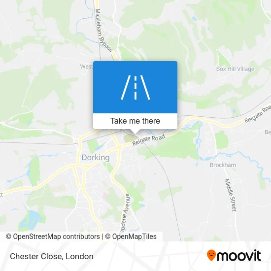 Chester Close map