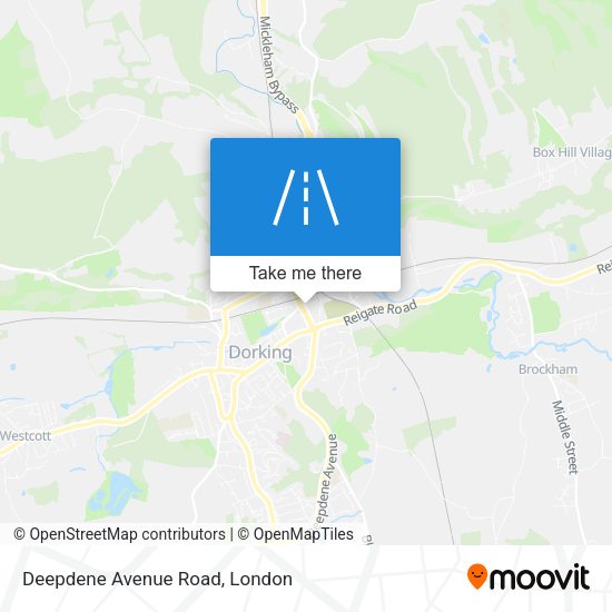 Deepdene Avenue Road map