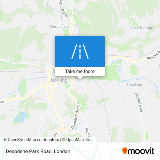 Deepdene Park Road map