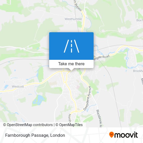 Farnborough Passage map