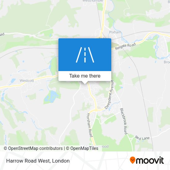 Harrow Road West map