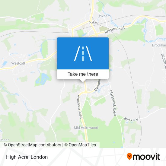 High Acre map
