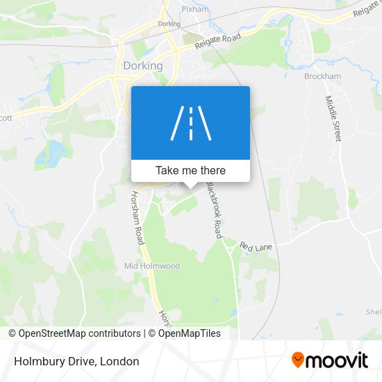 Holmbury Drive map