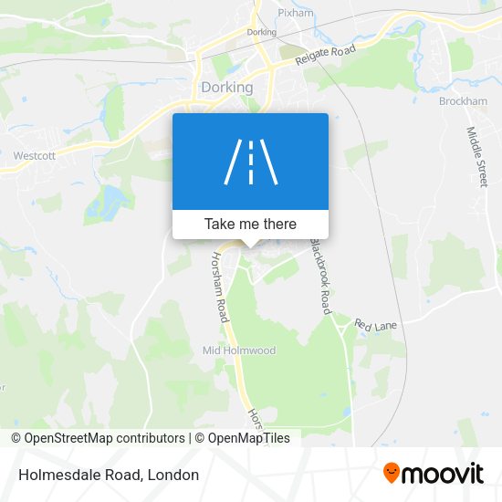 Holmesdale Road map