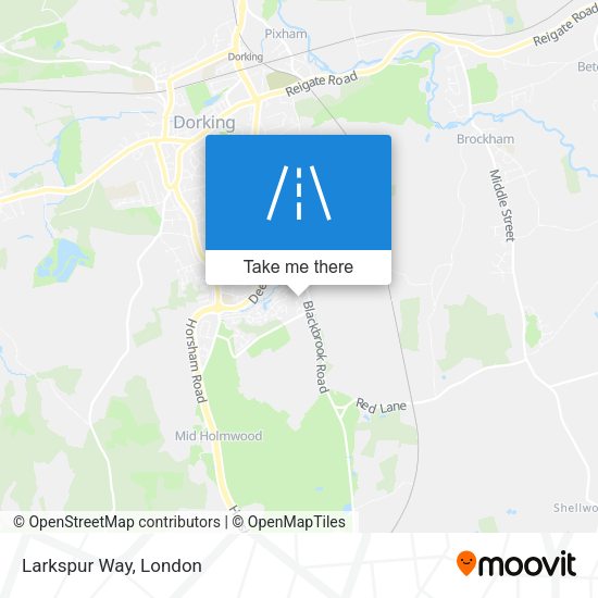 Larkspur Way map