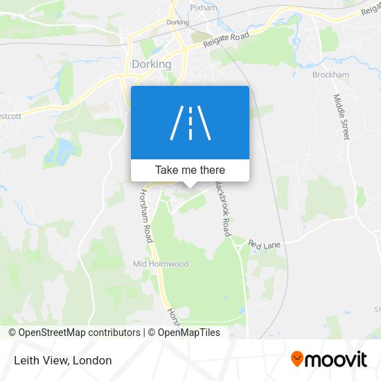Leith View map
