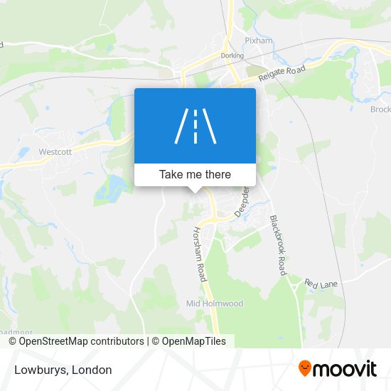 Lowburys map