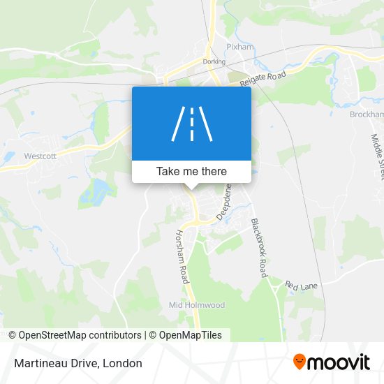 Martineau Drive map