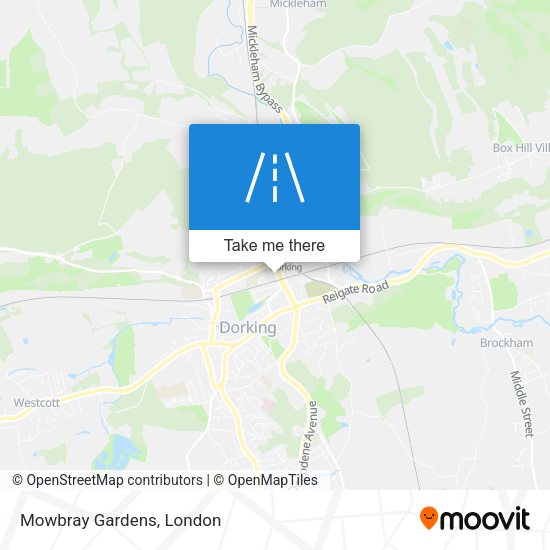 Mowbray Gardens map