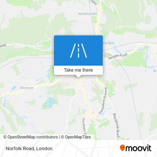 Norfolk Road map