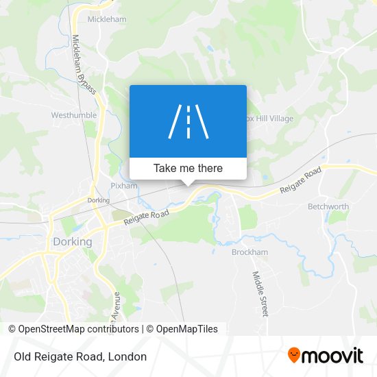 Old Reigate Road map