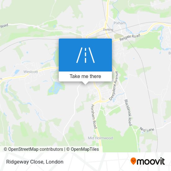Ridgeway Close map