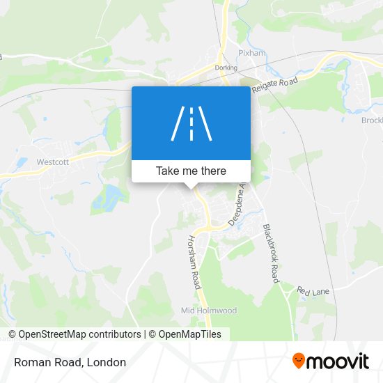 Roman Road map