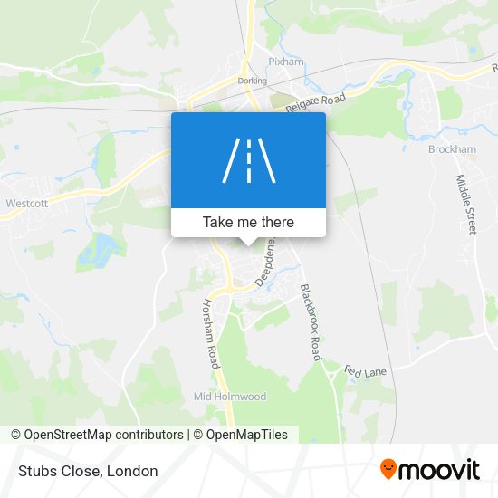 Stubs Close map
