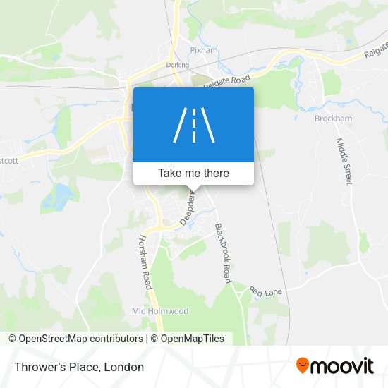 Thrower's Place map