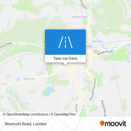 Westcott Road map