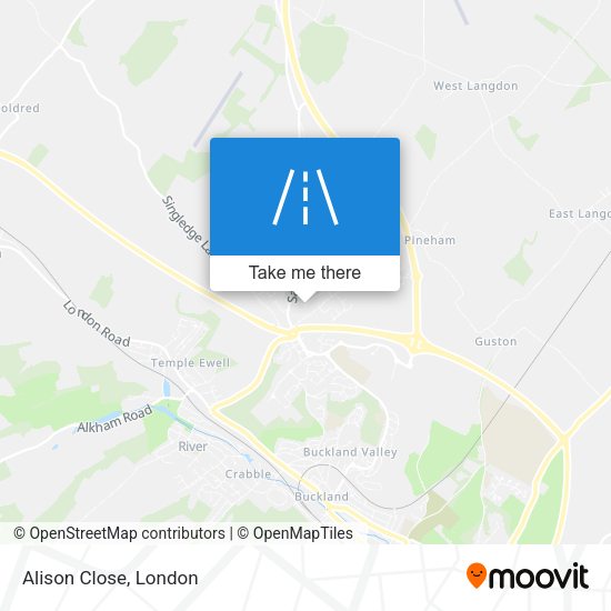 Alison Close map