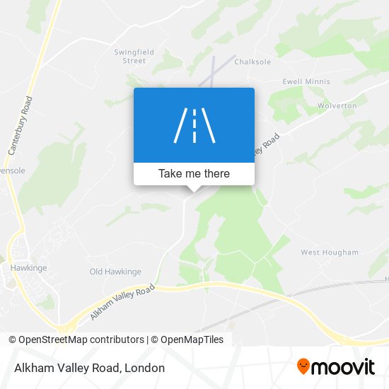 How to get to Alkham Valley Road in Dover by Bus or Train